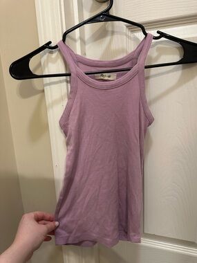 Ribbed Tank Top - Lavender Pink - Women's Casual Sleeveless Top